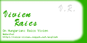 vivien raics business card